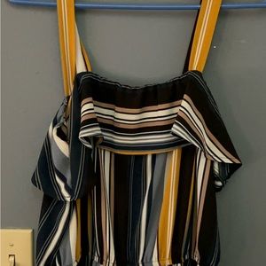 Multi-colored romper.